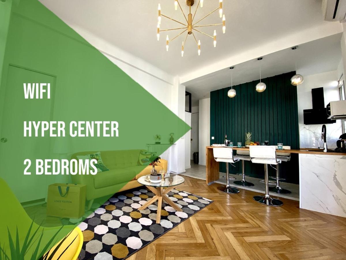 2 Bedroom - Hyper Center - Kitchen - Tramway - Balcony - Air Conditioner - Wifi Nice Bagian luar foto